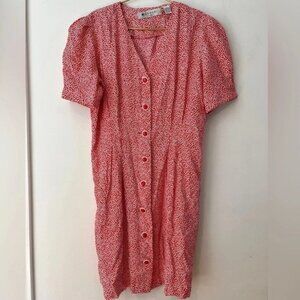 Red Floral Mini Dress